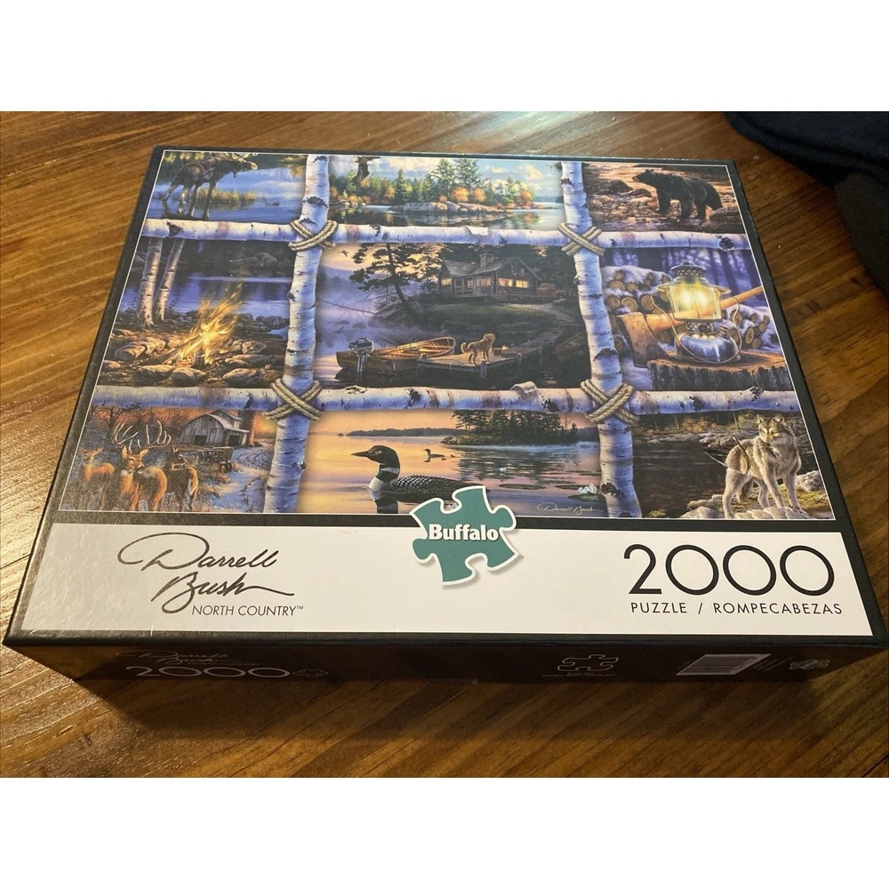 Puzzle‎ 2000 Pieces Buffalo Darrell Bush North Country Toys Hobbies Wildlife New